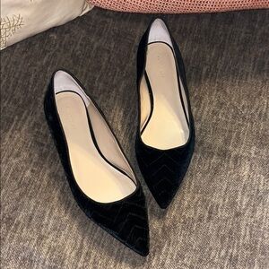 Elegant Black Velvet Women's Shoes